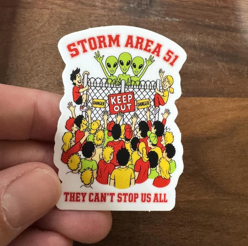 Storm Area 51 Laptop Sticker