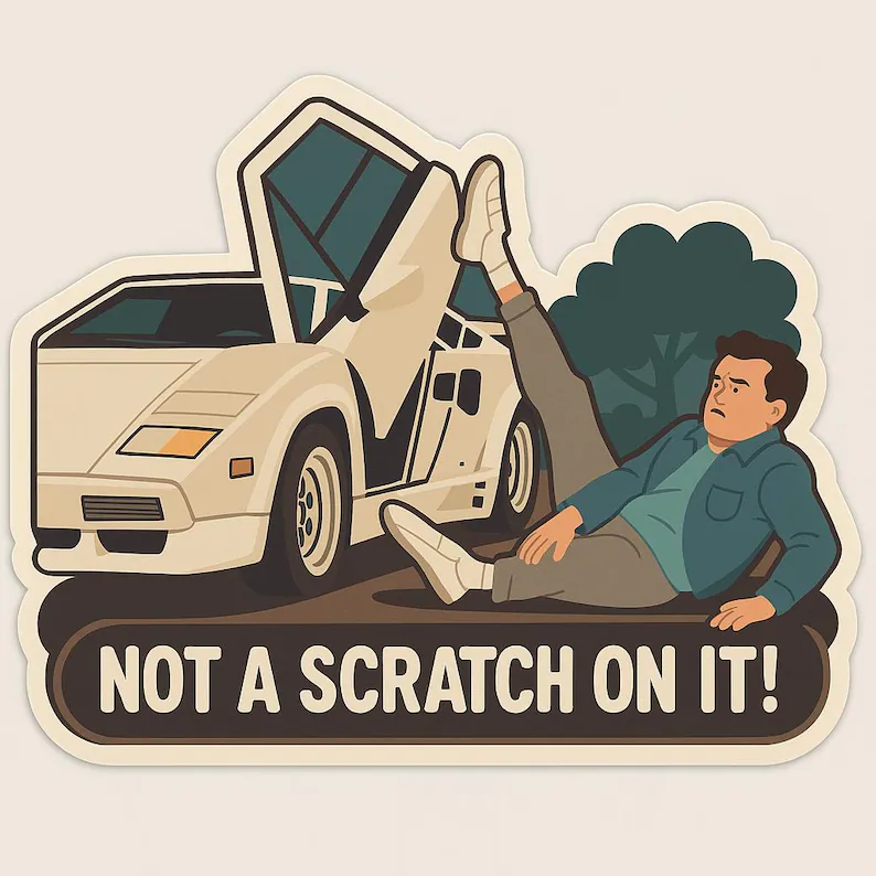 Not a Scratch On It! Wolf of Wall Street inspired laptop sticker