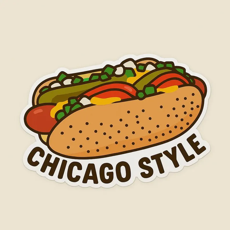 Chicago Style Laptop Sticker