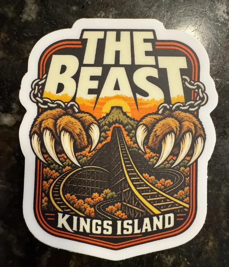 King's Island The Beast Laptop Sticker
