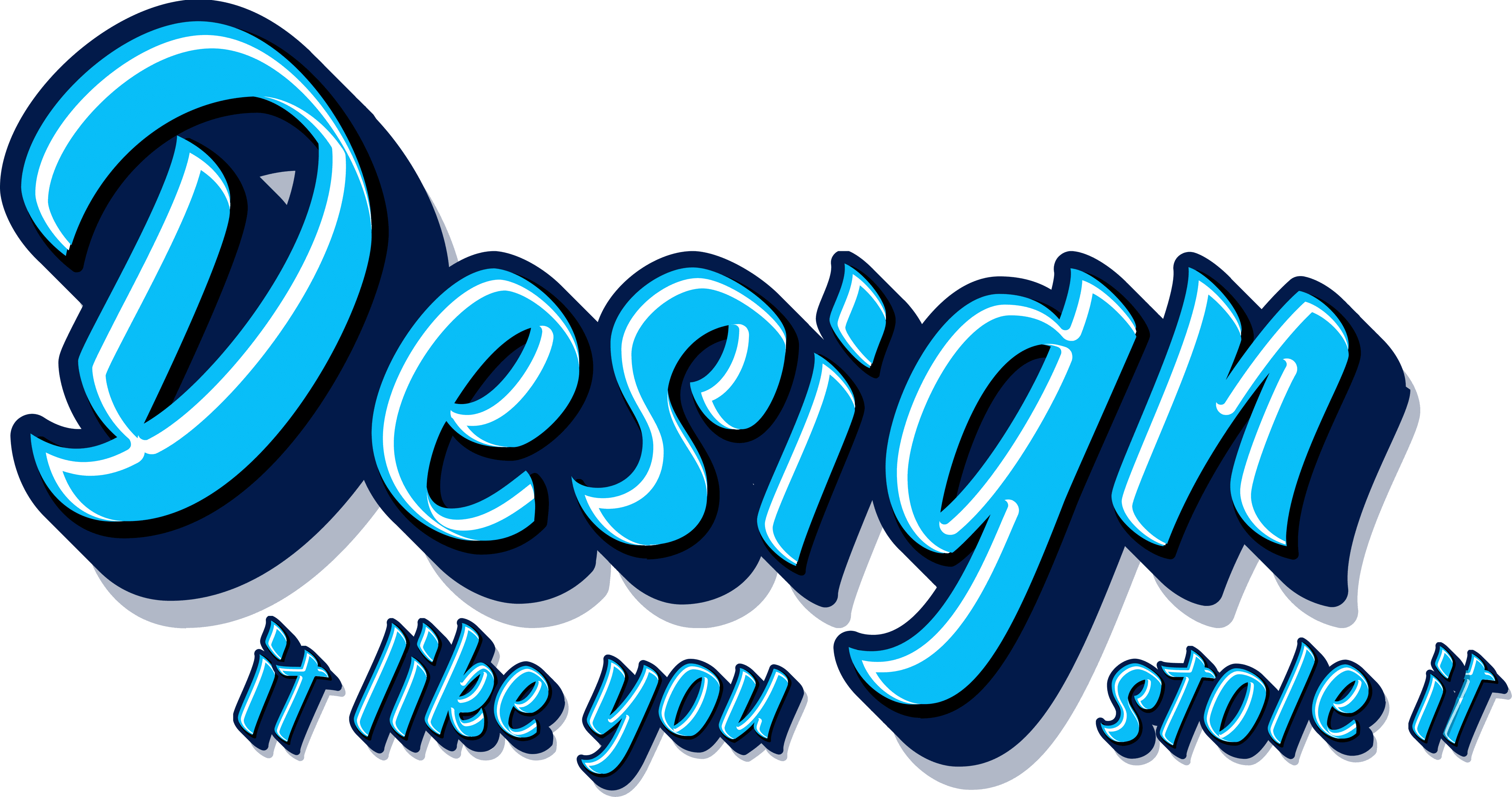 Design it like you stole it – Clear laptop sticker
