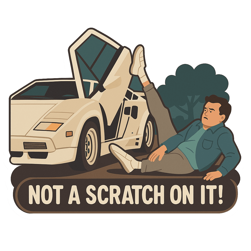Not a Scratch On It! Wolf of Wall Street inspired laptop sticker
